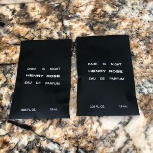 Set of 2 Dark is Night by Henry Rose Sample Vial Spray